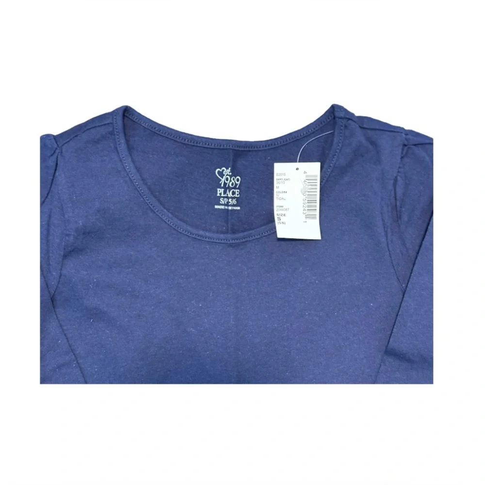 Children’s Place | Girls Navy Basic Long Sleeve Layering Top | Size Small | NWT